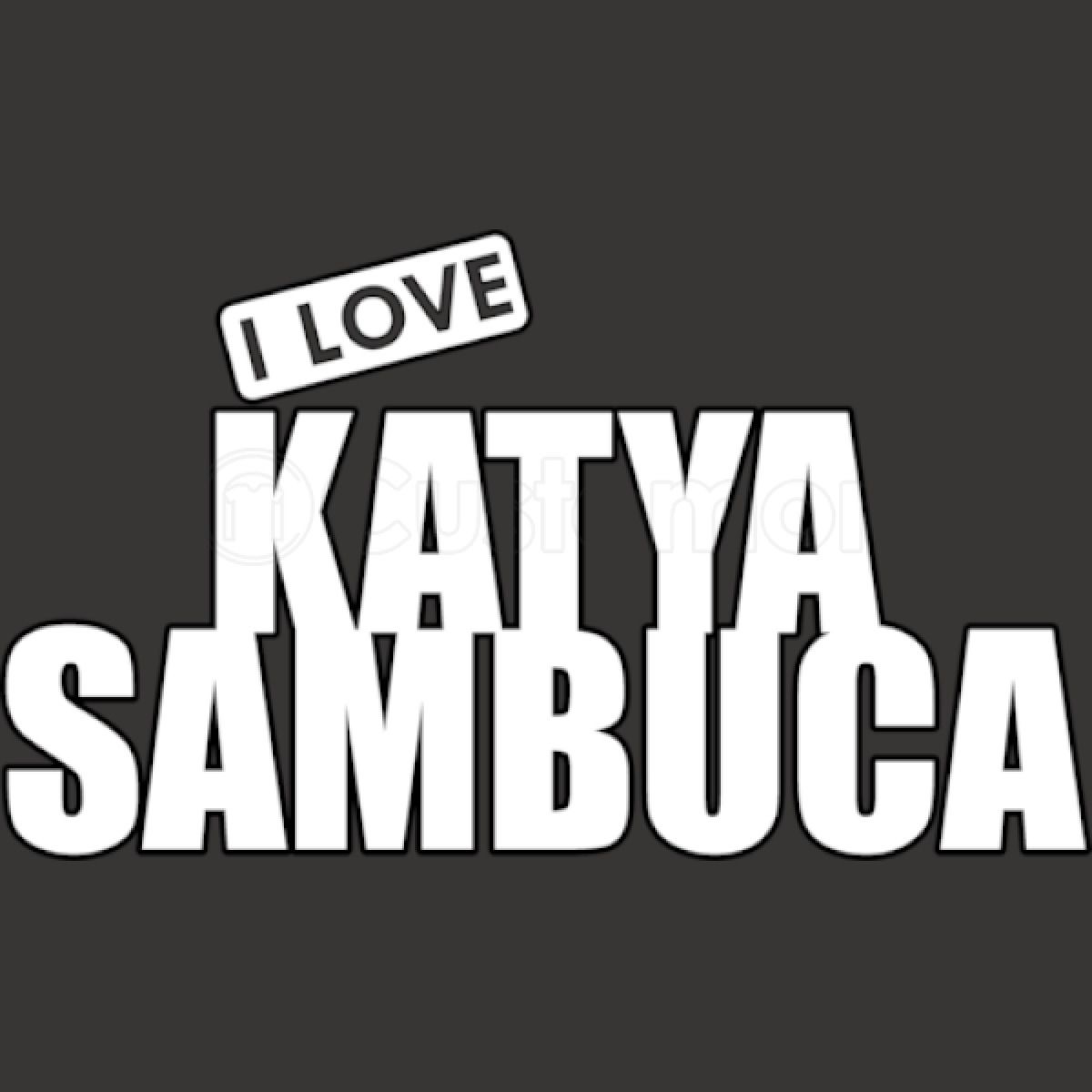 I Love Katya Sambuca Apron Customon
