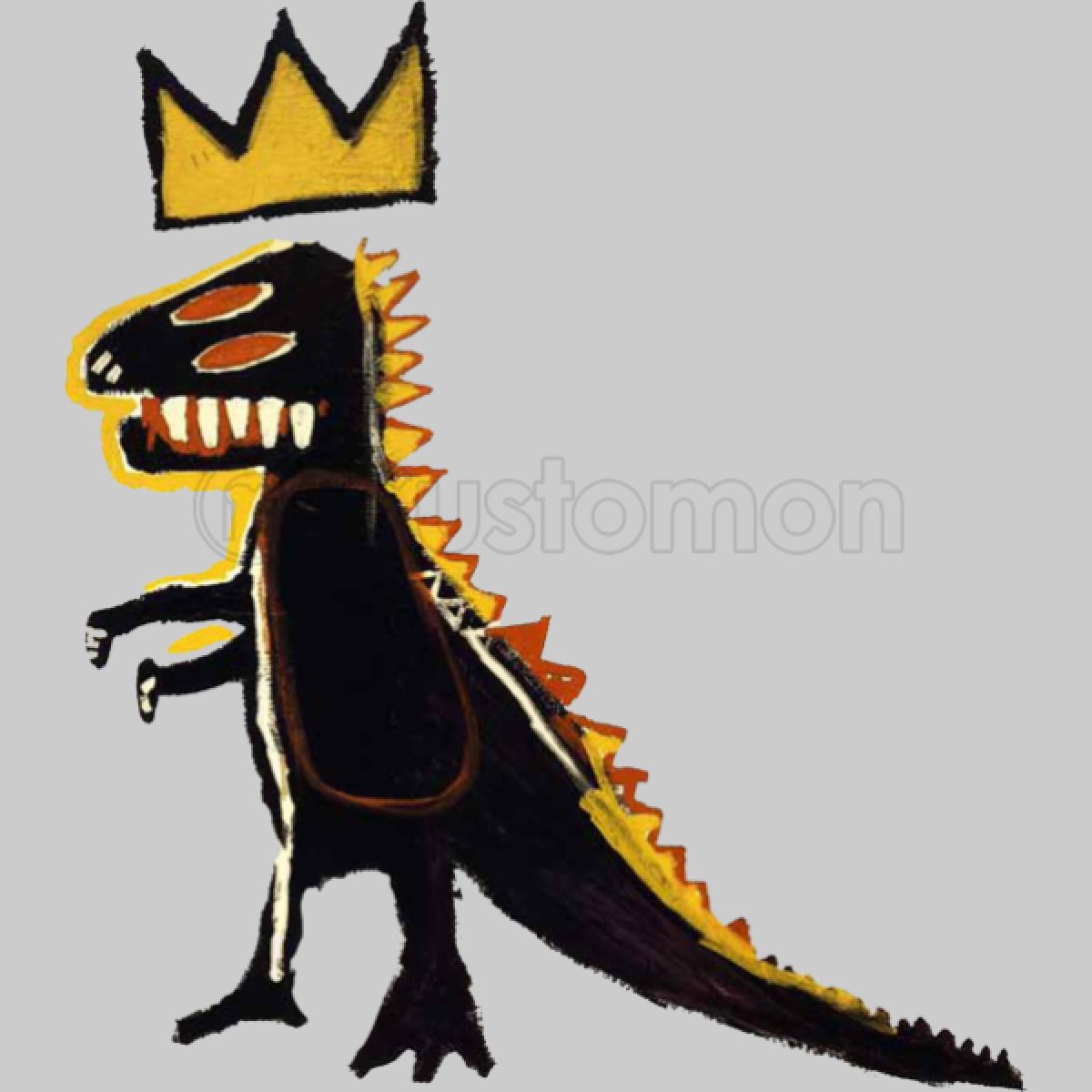 Basquiat Dinosaur Crewneck Sweatshirt - Customon