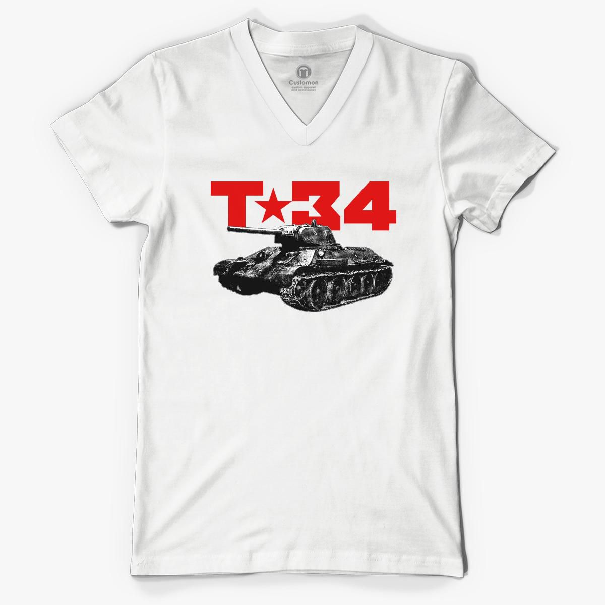 Download T-34 V-Neck T-shirt - Customon