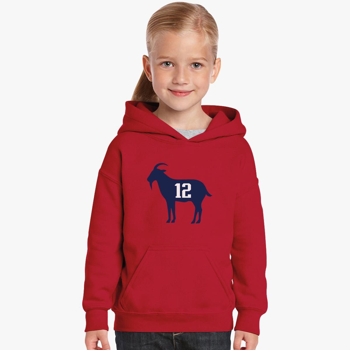 goat tb12 tom Brady Kids Hoodie - Customon