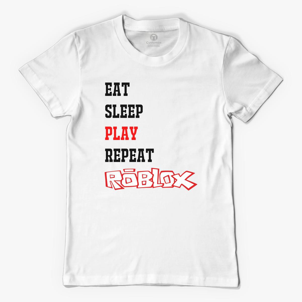 Eat Sleep Roblox Mens T Shirt Customon - 