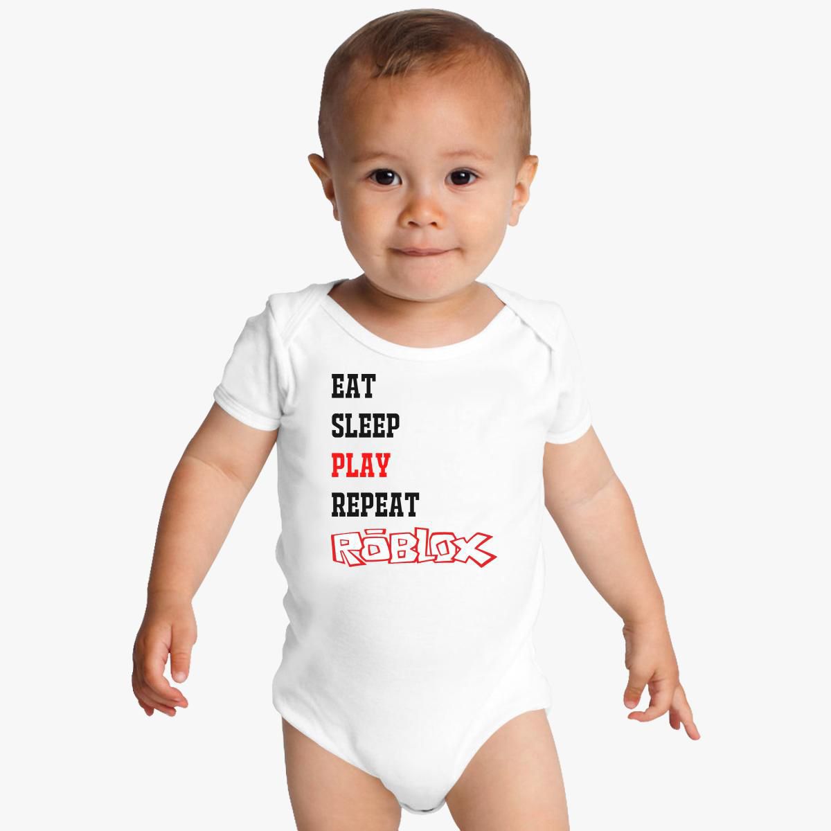 Eat Sleep Roblox Baby Onesies Customon - 