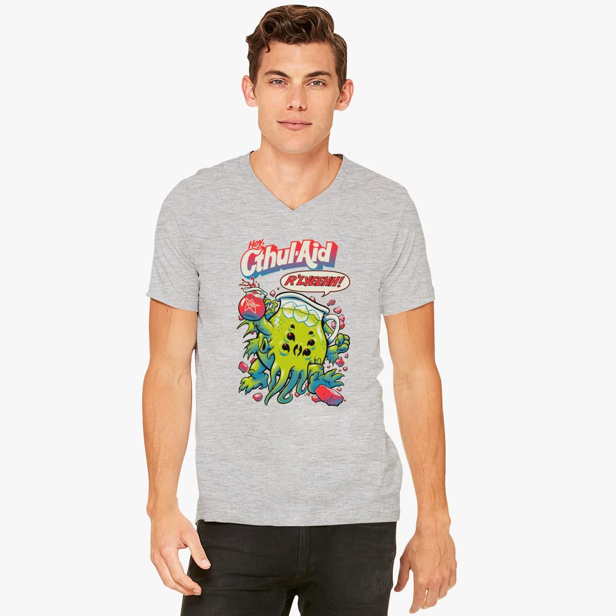 Kool-Aid Man Cthul-Aid V-Neck T-shirt - Customon Kool Aid Shirt