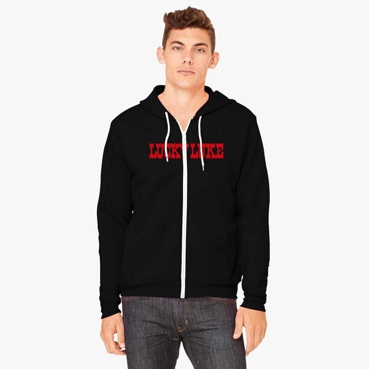 lucky zip up hoodie