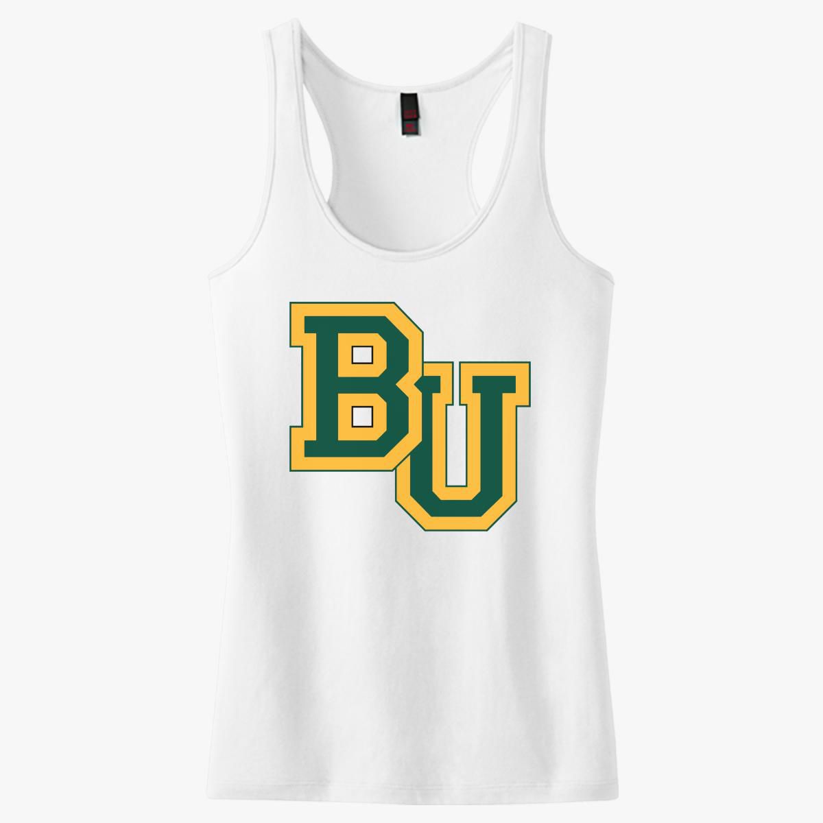 baylor university bu logo Women's Racerback Tank Top - Customon