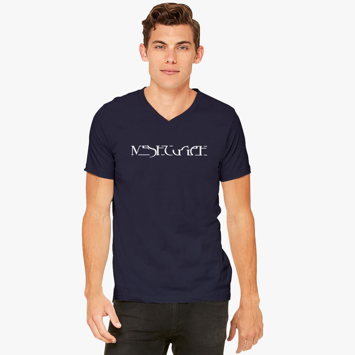 staal Faeröer Vereniging Meshuggah V-Neck T-shirt - Customon