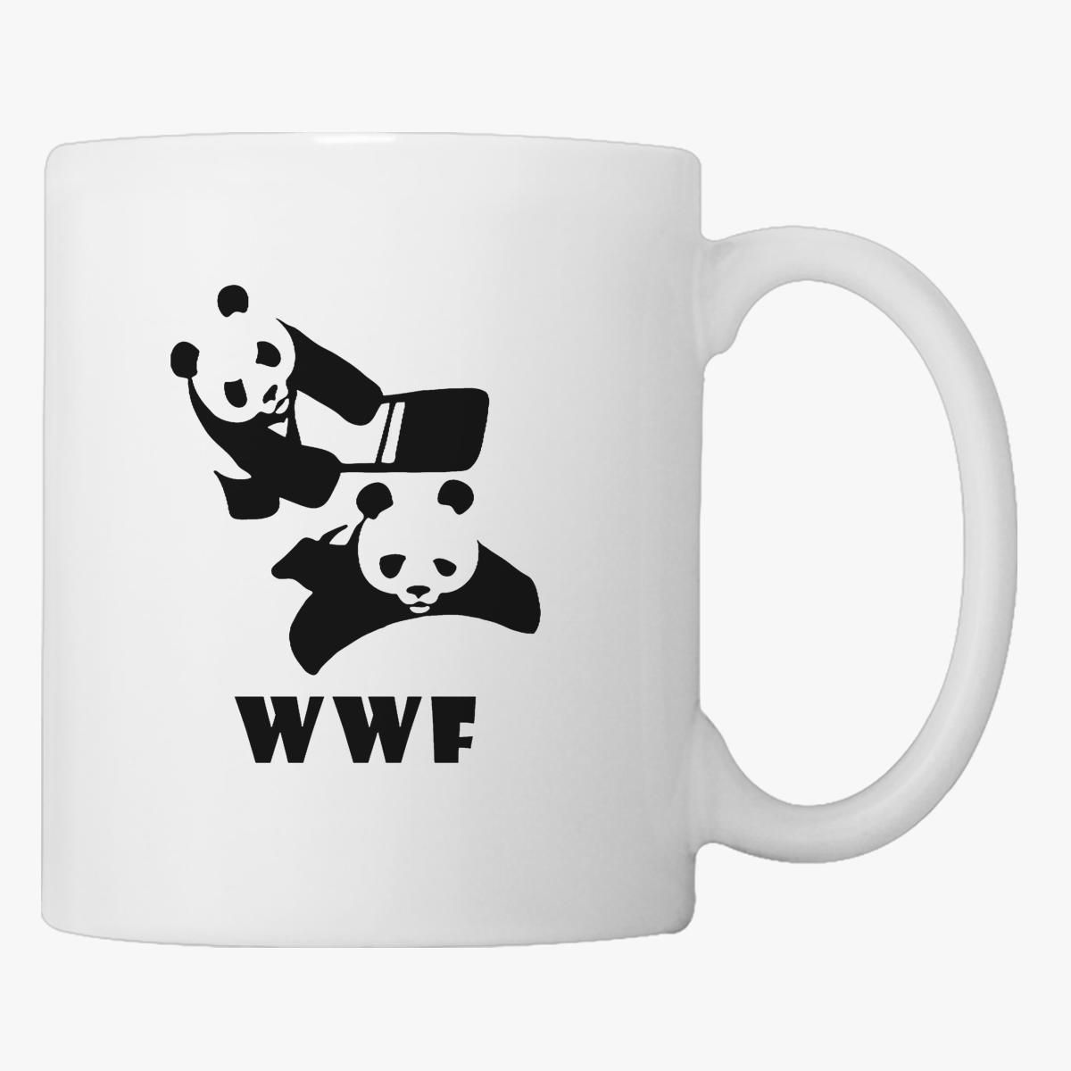 Wwf Panda Wrestling Coffee Mug Customon 