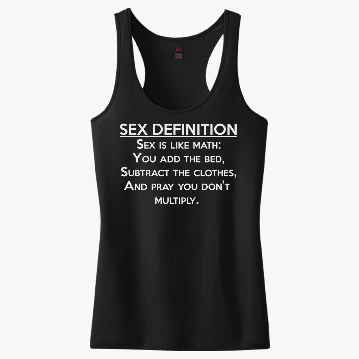 Best Sex Definition T Shirt Women S Racerback Tank Top