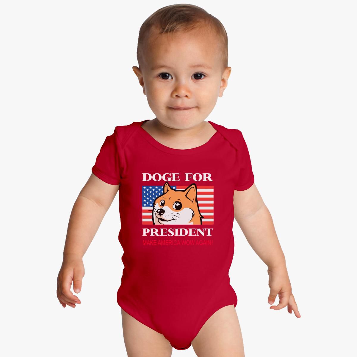 Doge For President Baby Onesies - Customon