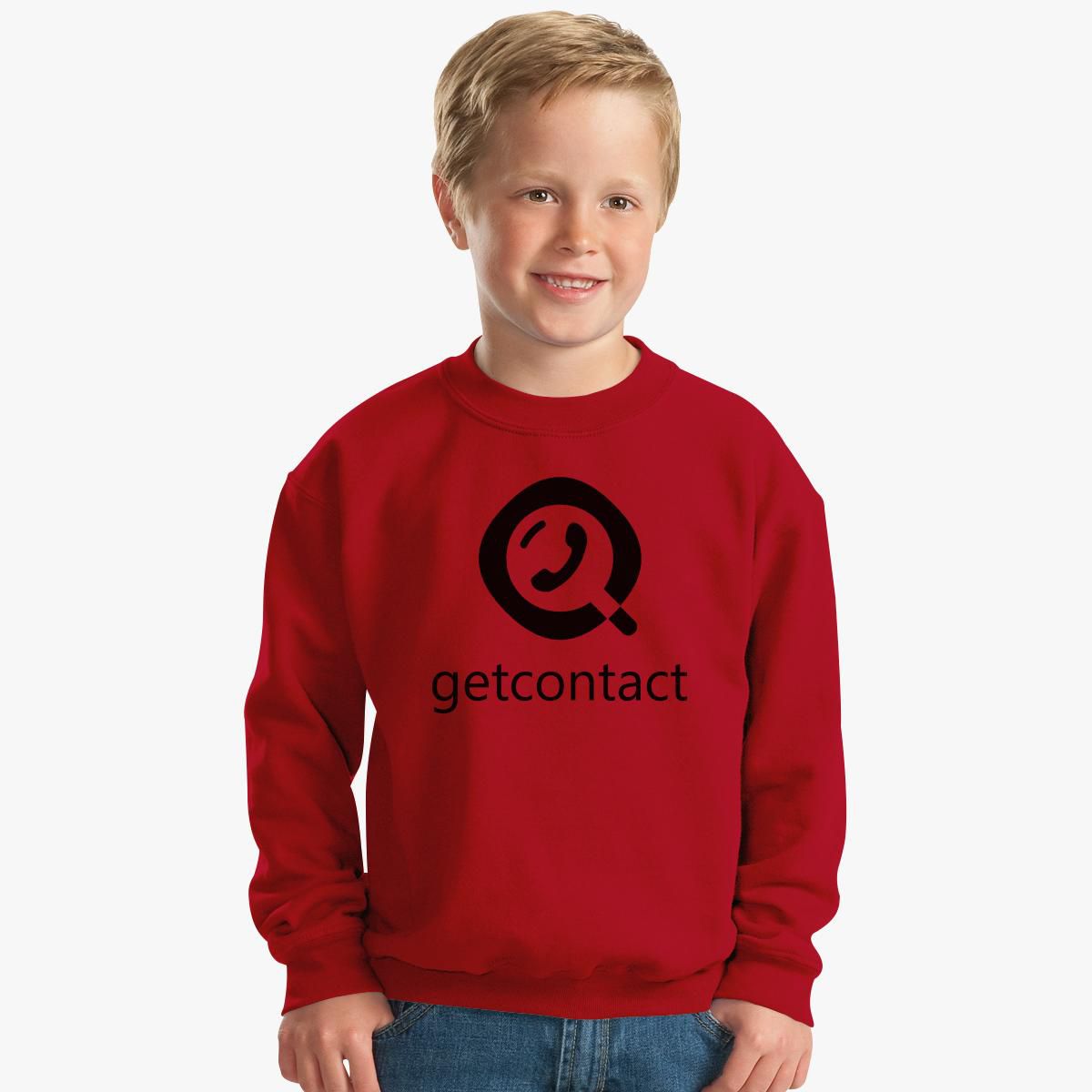 getcontact logo Kids Sweatshirt - Customon