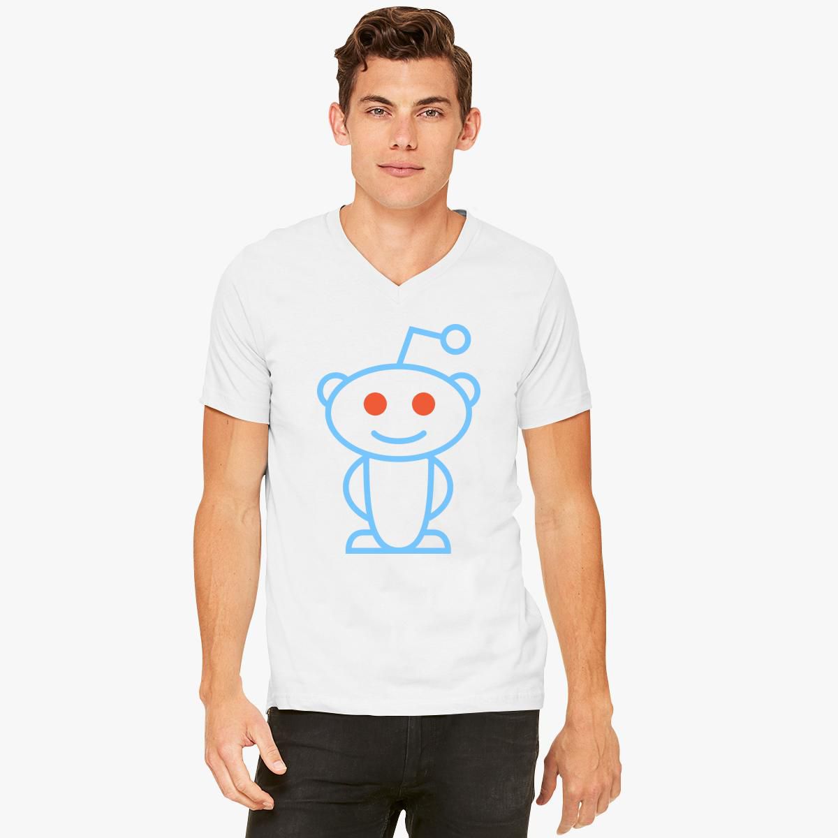 Reddit Logo VNeck Tshirt Customon