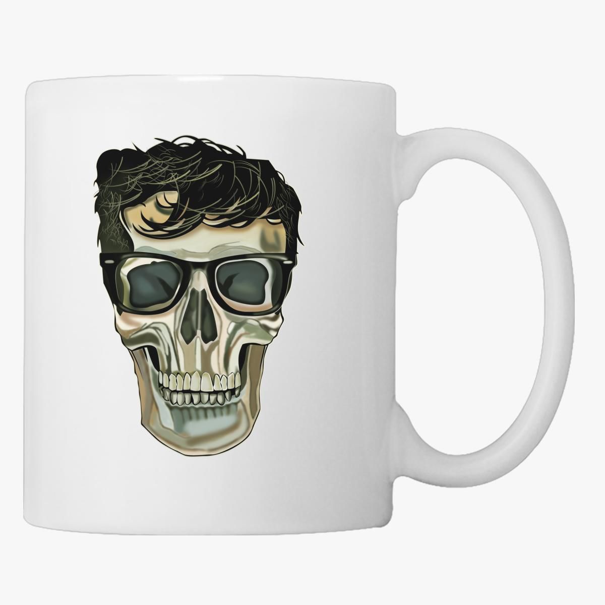 Download cool graphic design Black Keys Skull vector Coffee Mug ...