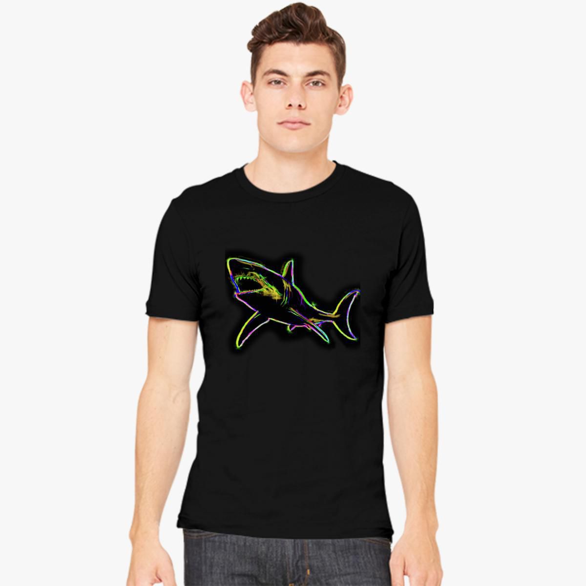 Mission kig ind glas Neon Shark Men's T-shirt - Customon