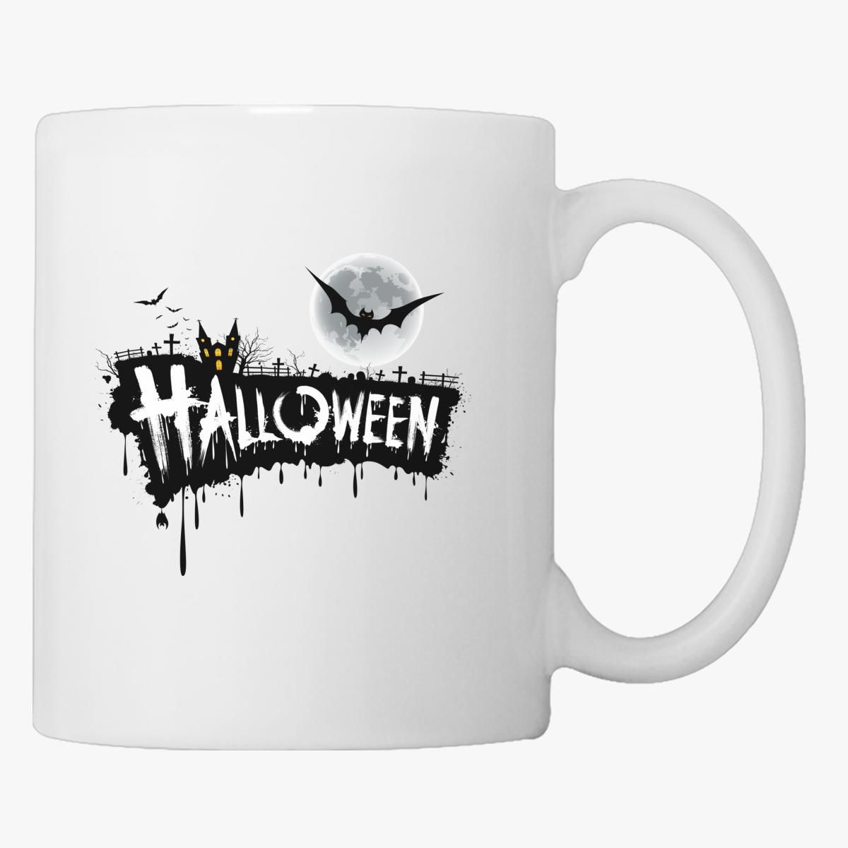 Download halloween vector font design Coffee Mug - Customon