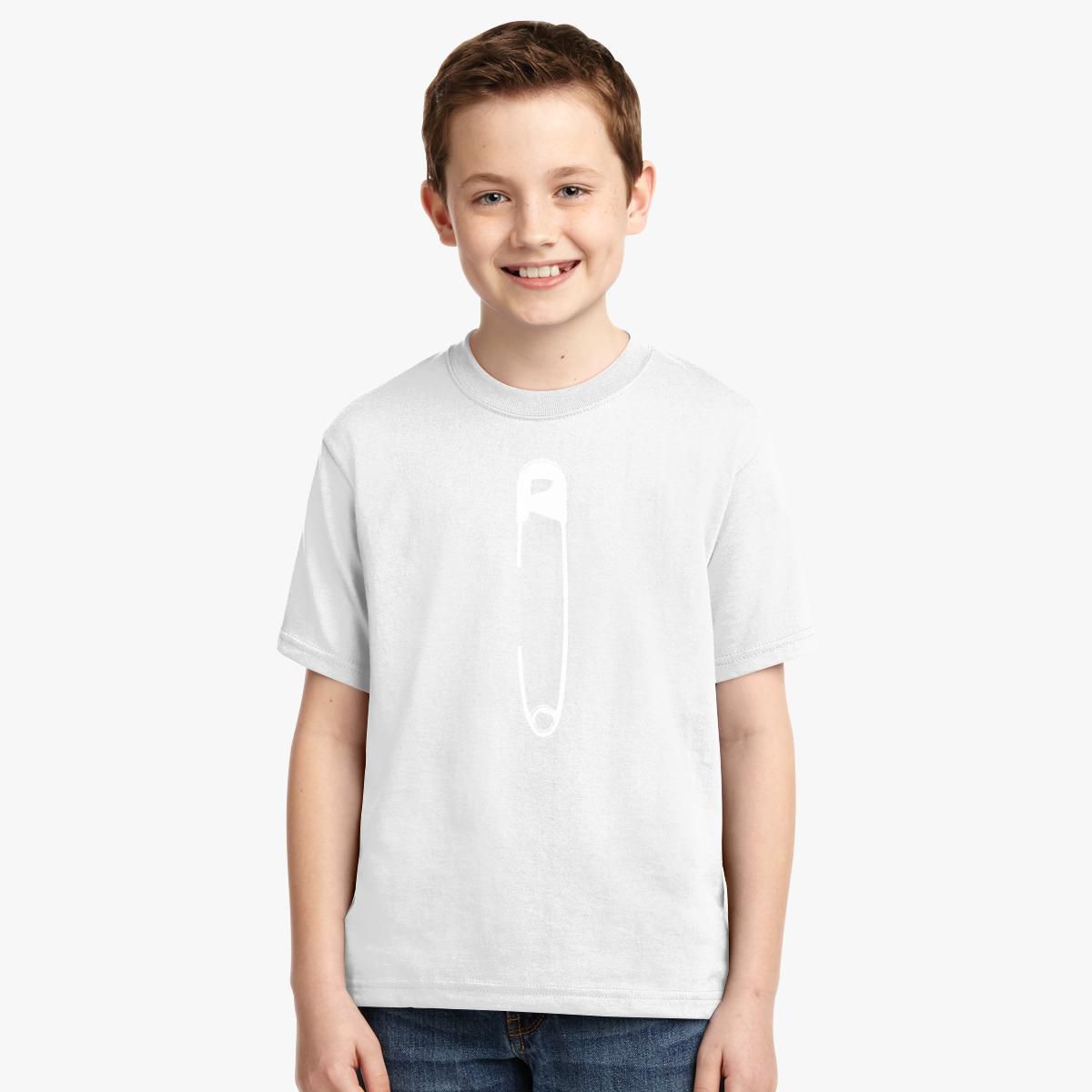 Safety Pin Youth T Shirt Customon 