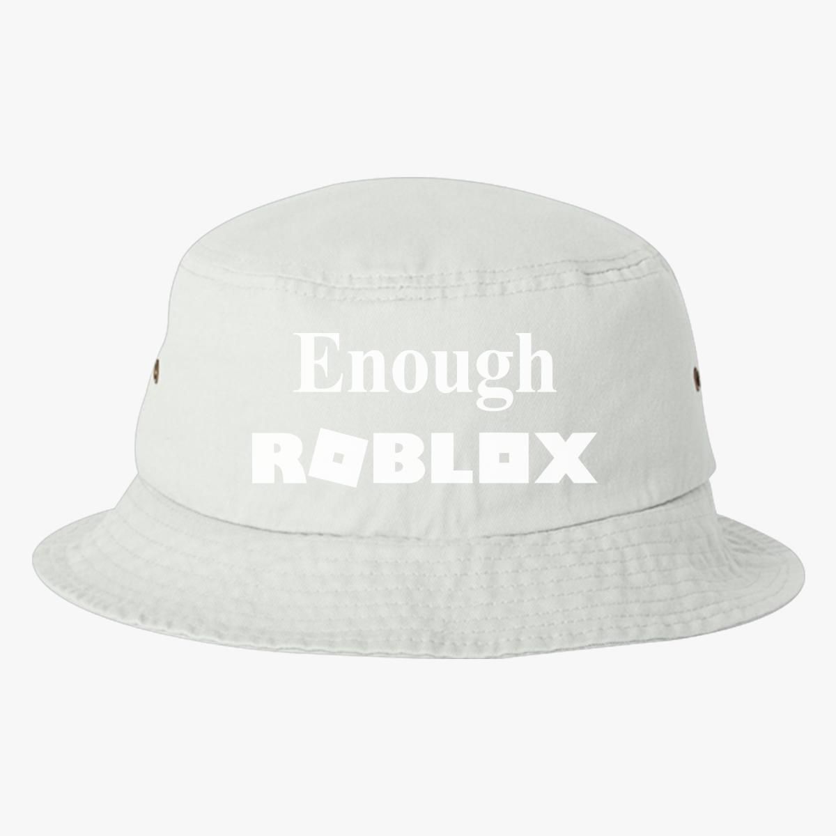 Enough Roblox Bucket Hat Embroidered Customon - catalog bucket hat roblox