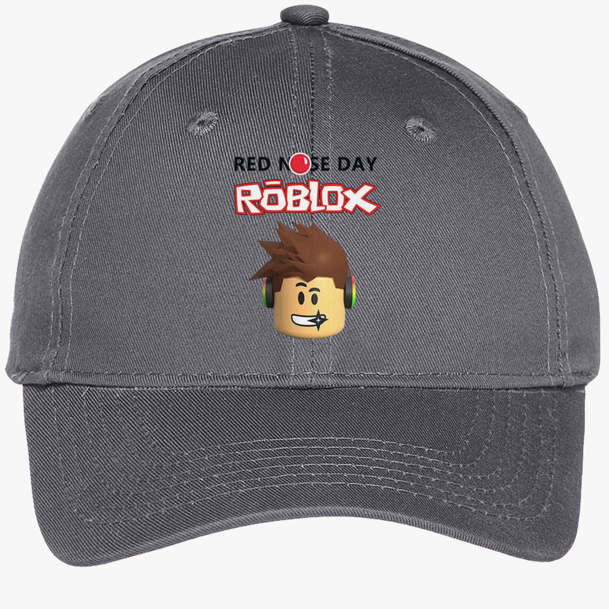 Roblox Red Nose Day Youth Six Panel Twill Cap Customon - roblox nose hat