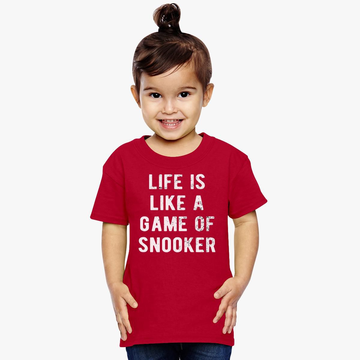 Underlegen igennem Busk POOL / BILLIARDS : Life is like a game of Snooker Toddler T-shirt - Customon