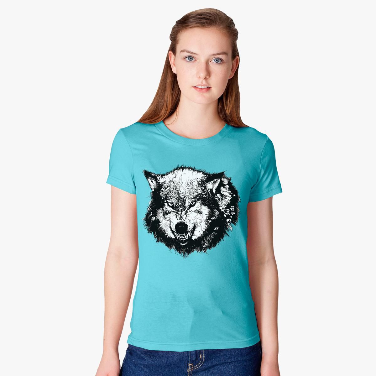 Wolf Womens T Shirt Customon 