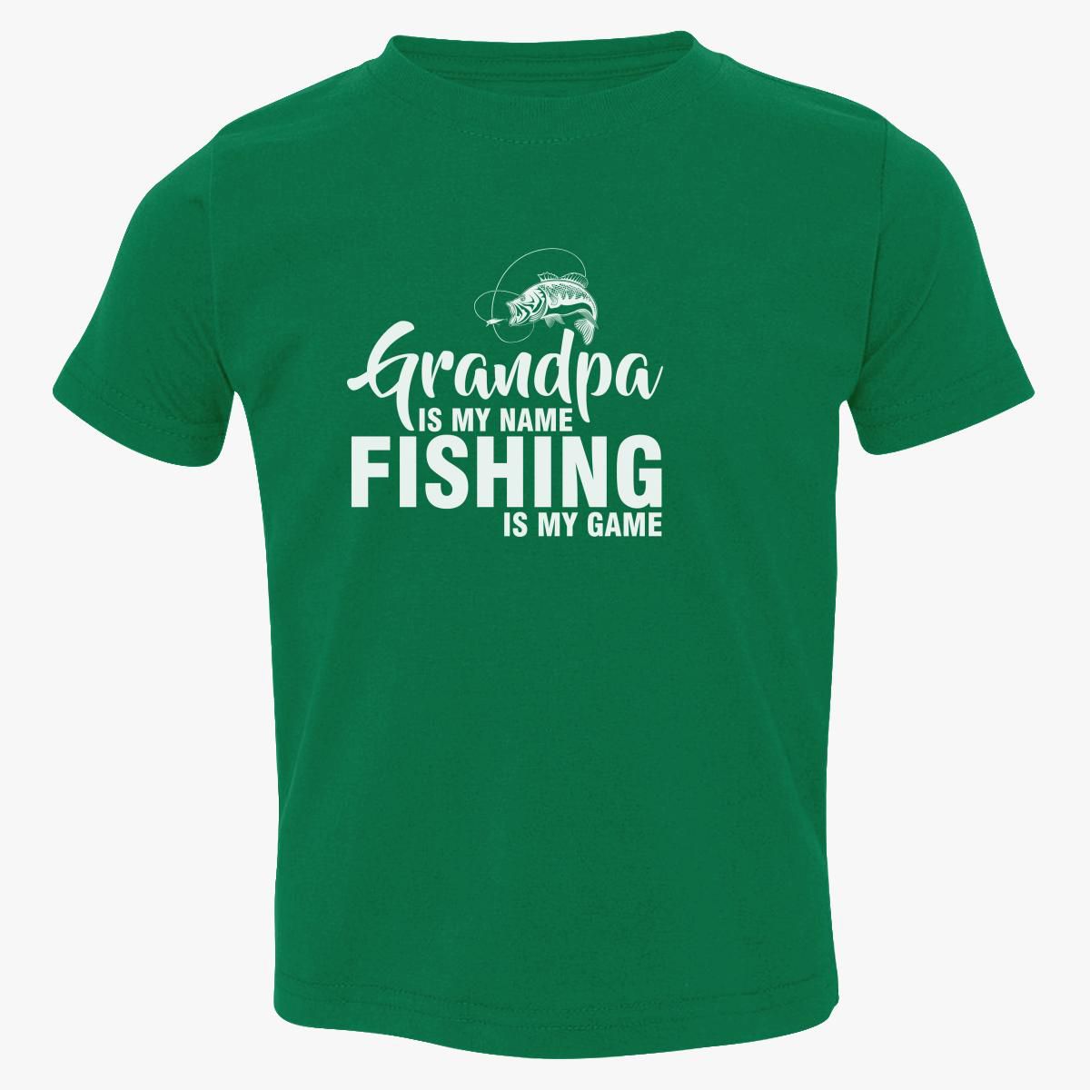 Download Grandpa Is My Name Fishing Is My Game Toddler T-shirt ...