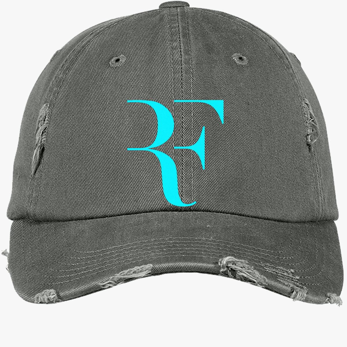 Roger FEDERER Distressed Cotton Twill Cap (Embroidered ...