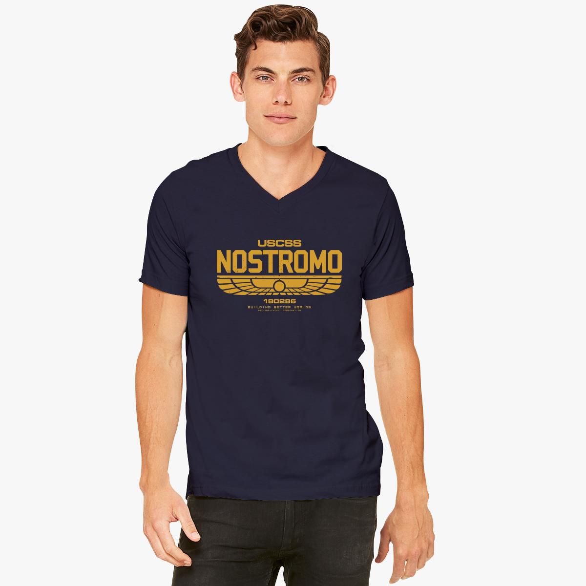 USCSS NOSTROMO V-Neck T-shirt - Customon