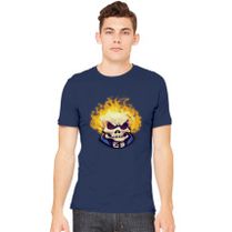 Ghost Rider Face Youth T Shirt Customon - ghost rider roblox shirt