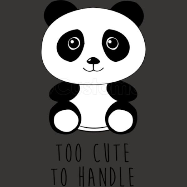 Too Cute To Handle Panda Youth T Shirt Customon