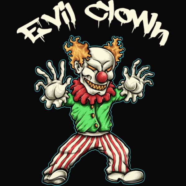 Scary Evil Clown T Shirt Kids Tank Top Customon