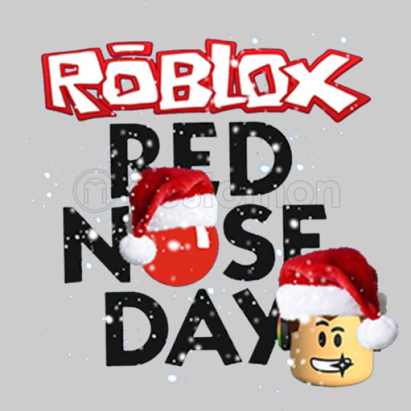 Roblox Christmas Design Red Nose Day V Neck T Shirt Customon