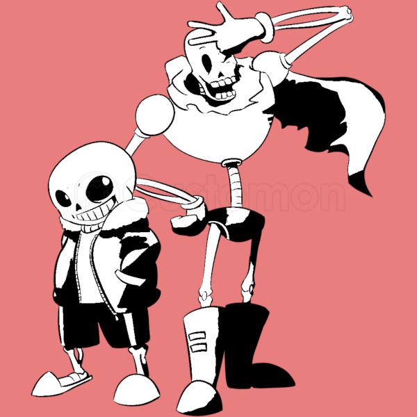 Sans And Papyrus Undertale Youth T Shirt Customon