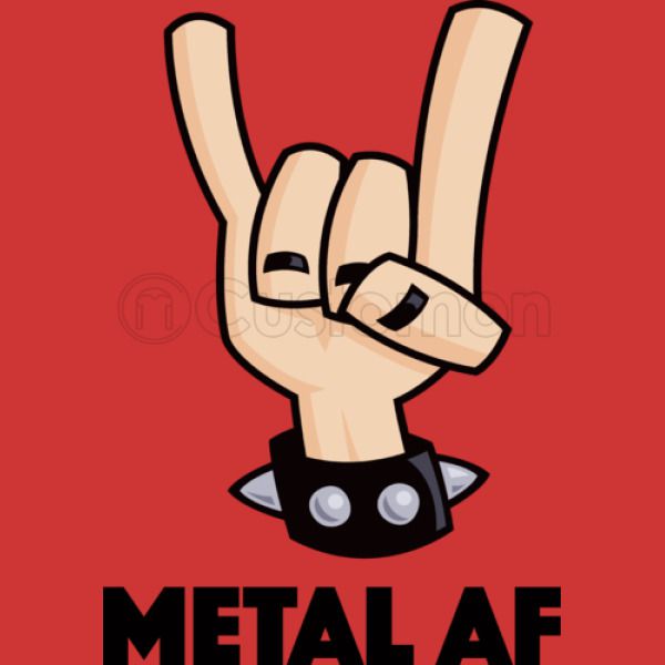 Metal Af Devil Horns Youth T Shirt Customon