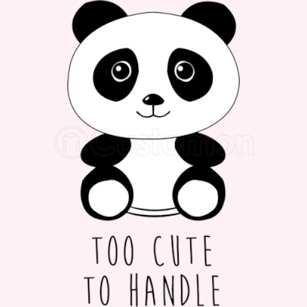 Too Cute To Handle Panda Baby Bib Customon