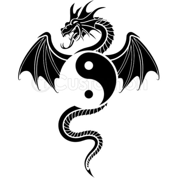 Yin Yang With Dragon Baby Onesies Customon - dragon t shirt roblox