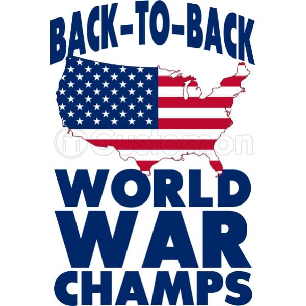 Back To Back World War Champions Men S T Shirt Customon