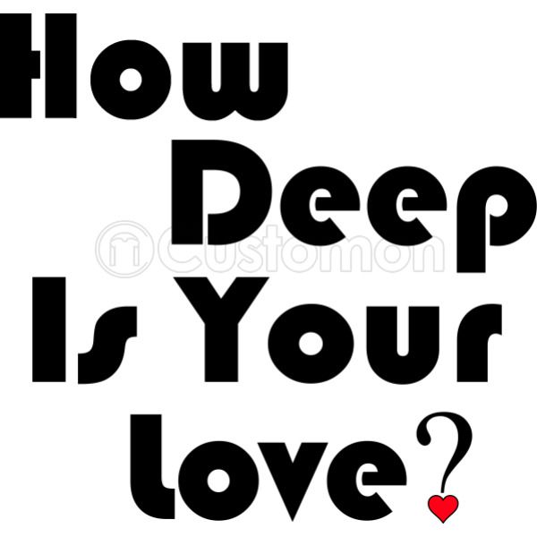 How Deep Is Your Love Unisex Zip Up Hoodie Customon