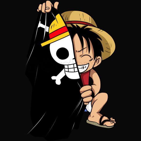 Luffy Flag One Piece Youth T Shirt Customon - one piece pirate flag roblox