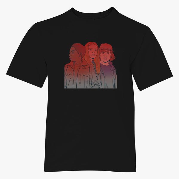 Stranger Things Lucas Max Youth T Shirt Customon - lucas shirt roblox