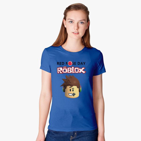Roblox Red Nose Day Women S T Shirt Customon - female shirt roblox