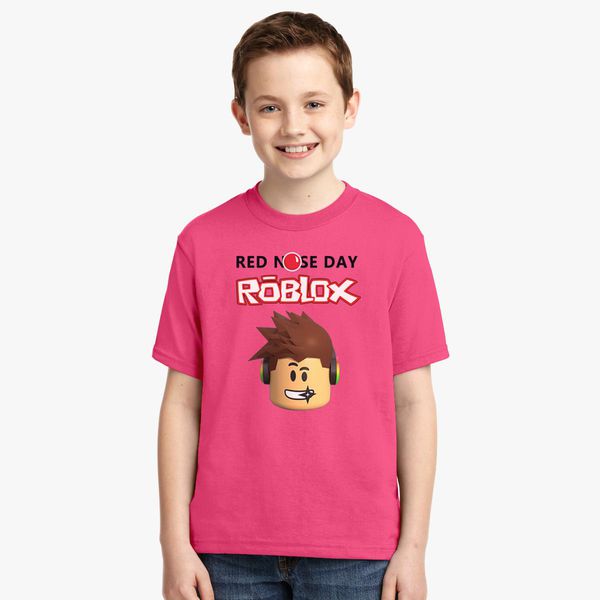 Roblox Red Nose Day Youth T Shirt Customon - red t shirt roblox off 73 free shipping