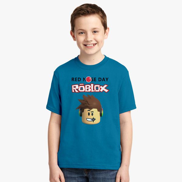Roblox Red Nose Day Youth T Shirt Customon - cut price roblox hoodies shirt for boys sweatshirt red nose
