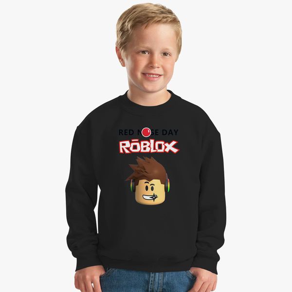Roblox Red Nose Day Kids Sweatshirt Customon - nose roblox