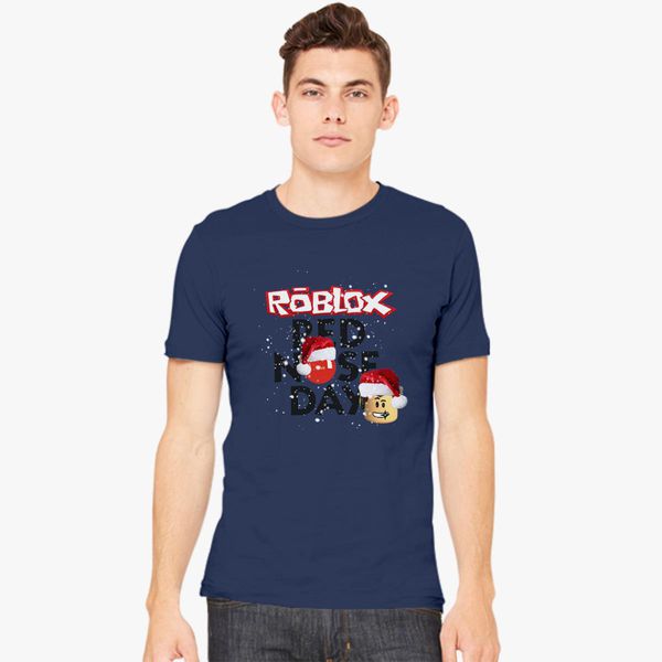 Roblox Christmas Design Red Nose Day Men S T Shirt Customon - this t shirt wont load roblox