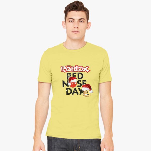 Roblox Christmas Design Red Nose Day Men S T Shirt Customon - canada styles t shirt sale roblox