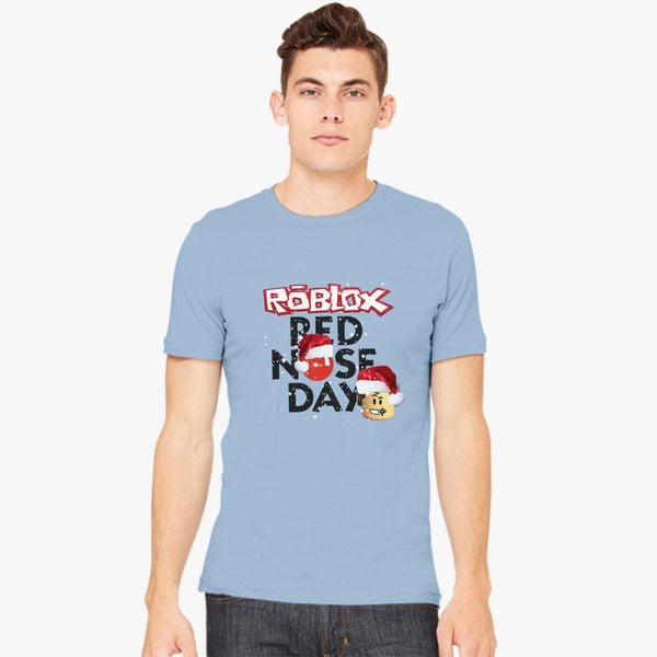 Roblox Christmas Design Red Nose Day Men S T Shirt Customon - canada styles t shirt sale roblox