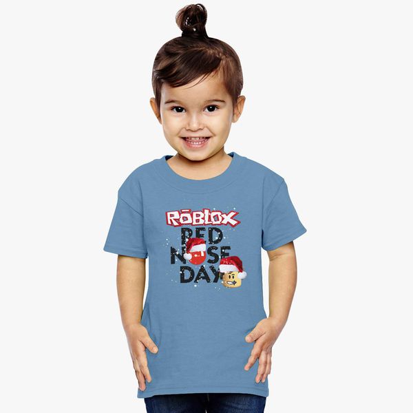 Roblox Christmas Design Red Nose Day Toddler T Shirt Customon - roblox captain america shirt template