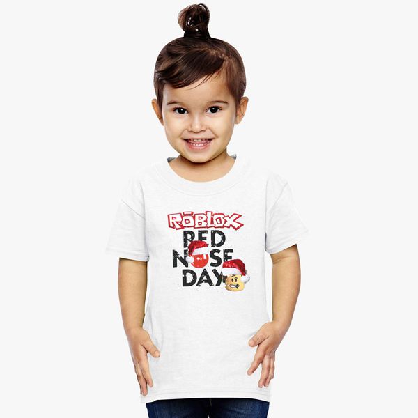 Roblox Christmas Design Red Nose Day Toddler T Shirt Customon - simyjoy children roblox t shirt kids red nose day tee cute