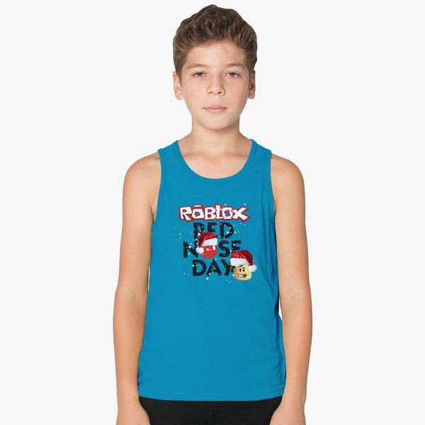 Roblox Christmas Design Red Nose Day Kids Tank Top Customon - muscle design roblox