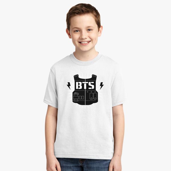 Bts Bangtan Boys Logo Army Youth T Shirt Customon - bts suga run era roblox