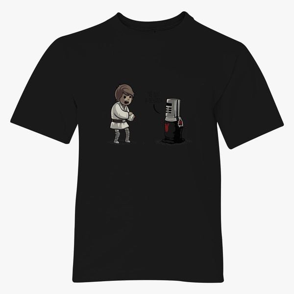 Tis But A Scratch Monty Python The Black Knight Parody Youth T Shirt Customon - roblox black scratch t shirt free